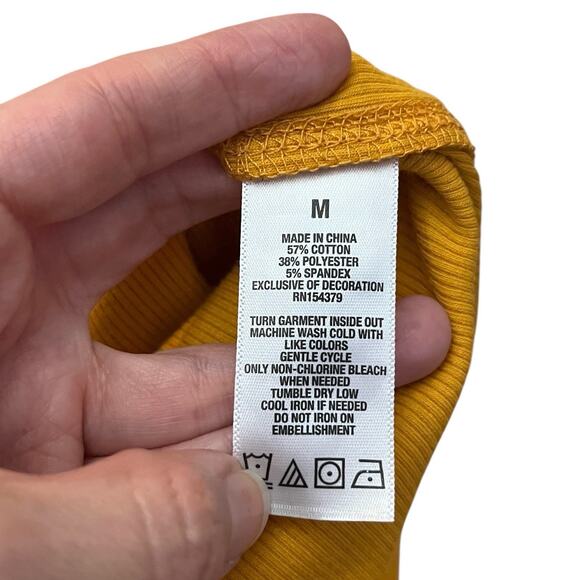 Y2K Aeropostale Logo Henley Tshirt Medium Short Sleeve Ribbed Knit Slim Fit - Picture 8 of 9